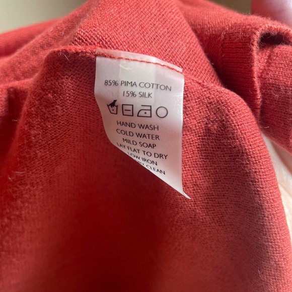 Peruvian Connection,Open Front Peplum Back, Pima/Silk Cardi, Sz. XS preppy flowy - Picture 4 of 10